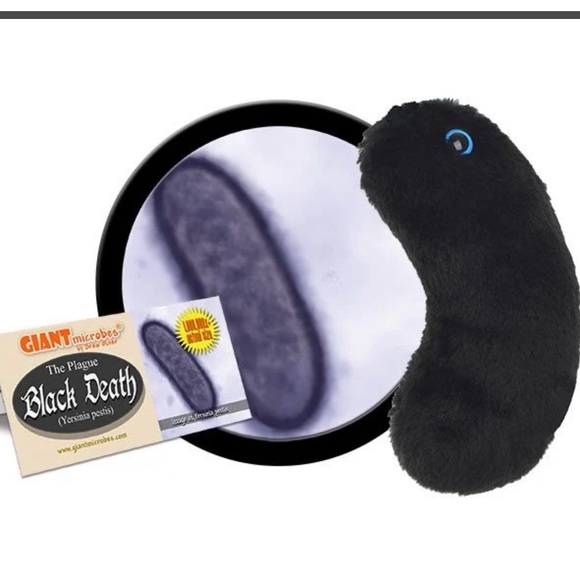 Bundle 3 for $19 Giant Microbes Plush Black Death (Yersinia Pestis) NWT 🦠 - Picture 2 of 8